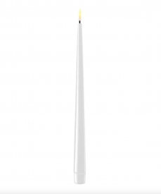 Deluxe Homeart - Set of 2 white LED candle H 28 cm