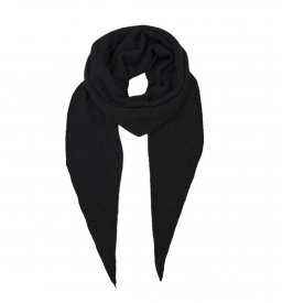 Black Colour - Mini knitted scarf black