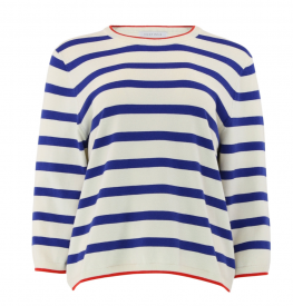 Continue - Mila stripe contrast blouse
