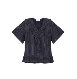 Sisters Point - Veima shirt navy pinstripe