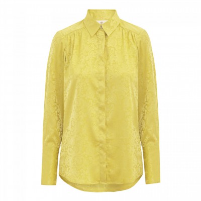 Karmamia - Josephine shirt yellow paisley jacquard