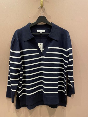Continue - Victoria stripe knit navy