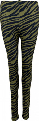 Black Colour - Robyn printed legging "army zebra"