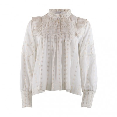 Continue - Joey heart white blouse