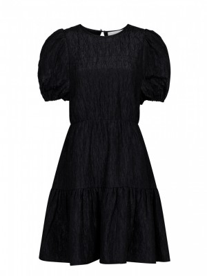 Neo Noir - Dayana jacquard dress black
